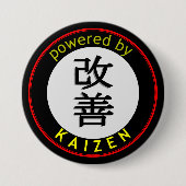 Aangedreven door Kaizen Ronde Button 7,6 Cm (Voorkant)
