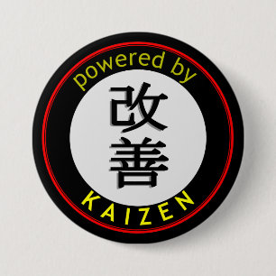Aangedreven door Kaizen Ronde Button 7,6 Cm