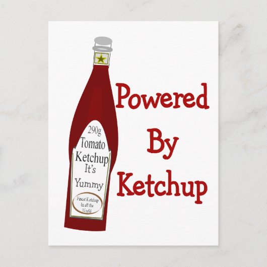 Aangedreven door Ketchup Briefkaart (Voorkant)