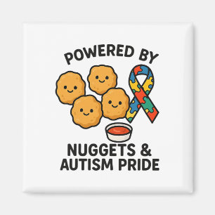 Aangedreven Door Kipnuggets En Autisme Trots Manne Magneet