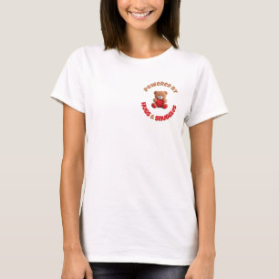 Aangedreven door knuffels en knuffels t-shirt