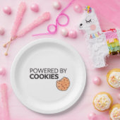 Aangedreven door koekjes papieren bordje (Feest)