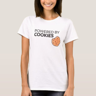 Aangedreven door koekjes t-shirt
