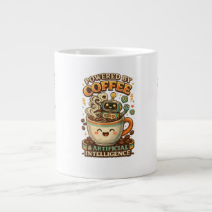 Aangedreven door koffie en AI Retro koffie tech Gr Grote Koffiekop