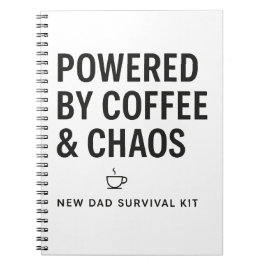 Aangedreven door koffie en chaos Overlevingskit vo Notitieboek