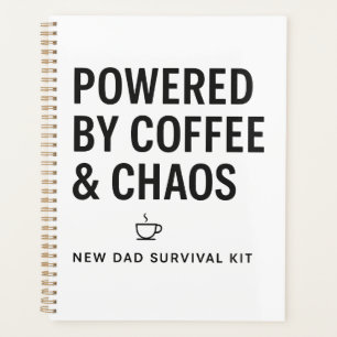 Aangedreven door koffie en chaos Overlevingskit vo Planner