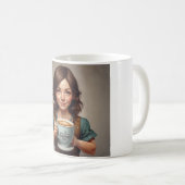 Aangedreven door koffie en compassie Mok (Voorkant rechts)