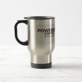 Aangedreven door koffie en een roestvrijstalen Lab Reisbeker