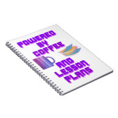 Aangedreven door koffie- en lesplannen notitieboek (Rechterzijde)