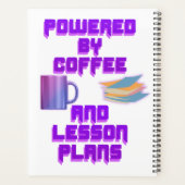 Aangedreven door koffie- en lesplannen planner (Achterkant)