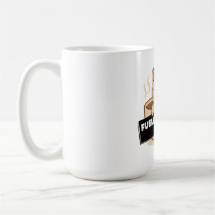 Aangedreven door koffie en Moppen van Slaapdronken Koffiemok