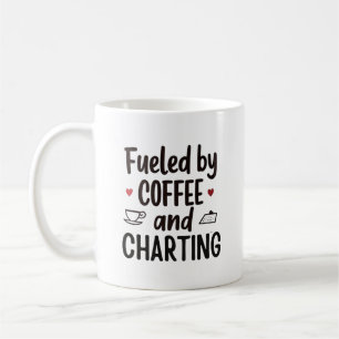 Aangedreven door koffie en rapportage - Grappige v Koffiemok