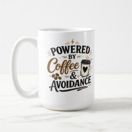 Aangedreven door koffie en vermijding koffiemok