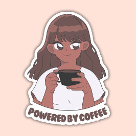 Aangedreven door koffie, gevoed door koffie sticker