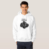 Aangedreven door koffie – Grappig ontwerp voor kof Hoodie (Voorkant volledig)