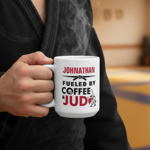 Aangedreven door koffie & Judo Leuk en grappig Koffiemok