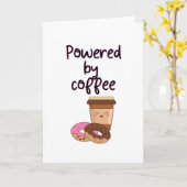 Aangedreven door koffie kaart (Gele Bloem)