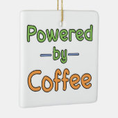 Aangedreven door koffie keramisch ornament (Rechts)