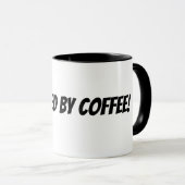 aangedreven door koffie mok (Voorkant rechts)