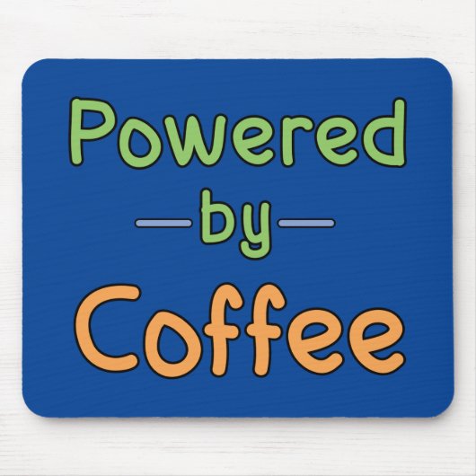 Aangedreven door koffie muismat (Voorkant)