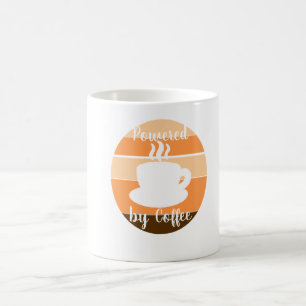Aangedreven door koffie – Ochtendmotivatie ontwerp Koffiemok