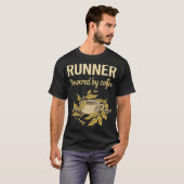 Aangedreven door koffie - Runner T-shirt (Voorkant volledig)