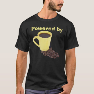 Aangedreven door koffie T-shirt