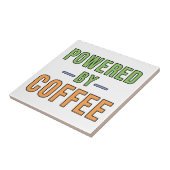 Aangedreven door koffie tegeltje (Zijkant)
