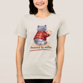 Aangedreven door koffie Tri-Blend shirt