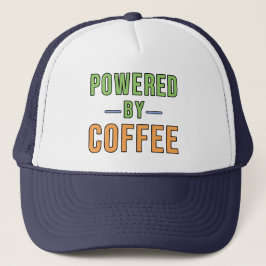 Aangedreven door koffie trucker pet