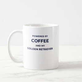 Aangedreven door koffie... - Witte mokke. Koffiemok