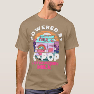 Aangedreven door KPop- en aardbeienmelk Kawaii T-shirt