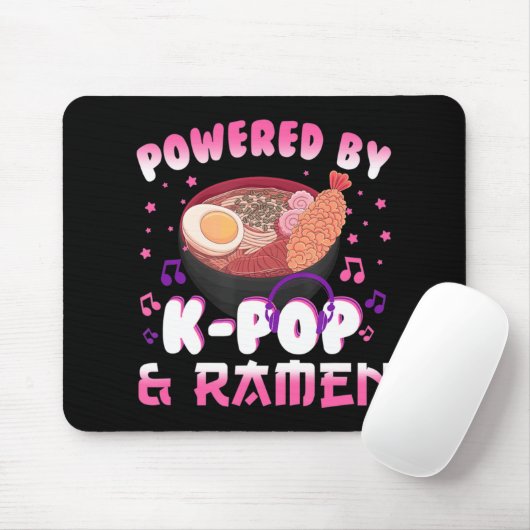 Aangedreven door Kpop en Ramen Kpop Kawaii Anime G Muismat (Met muis)