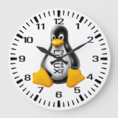 Aangedreven door Linux Grote Klok (Voorkant)