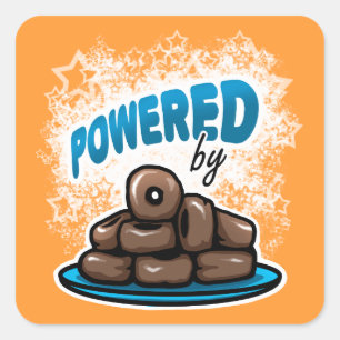 Aangedreven door Little Chocolate Donuts stickers