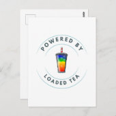 Aangedreven door Loaded Tea Briefkaart (Voorkant / Achterkant)