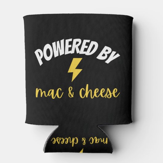 Aangedreven door Mac en Cheese Blikjeskoeler (Achterkant)
