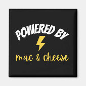 Aangedreven door Mac en Cheese Magneet (Voorkant)