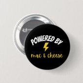 Aangedreven door Mac en Cheese Ronde Button 5,7 Cm (Voorkant /achterkant)