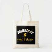 Aangedreven door Mac en Cheese Tote Bag (Voorkant)
