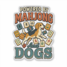 Aangedreven door Mahjong & Beagles: Pixel Art Hond