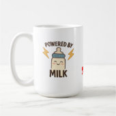 "Aangedreven door Melk" Grappige koffiemok | Nieuw (Links)