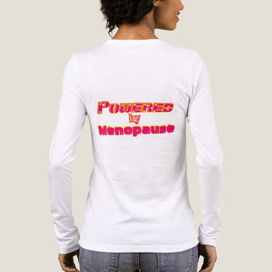Aangedreven door menopauze 1 Tri-Blend shirt (Achterkant)