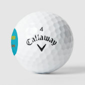 Aangedreven door menopauze 3 golfballen (Logo)