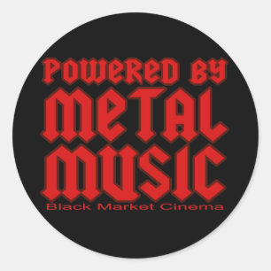 Aangedreven door metal Muziek fans Death metal Ronde Sticker