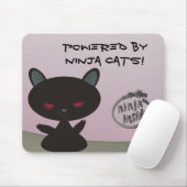 Aangedreven door Ninja Cats Inside! Muismat (Met muis)