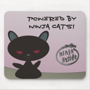 Aangedreven door Ninja Cats Inside! Muismat