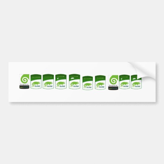 aangedreven door opensuse stickers (Voorkant)