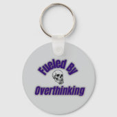 Aangedreven door Overdenken – Schedel Sticker Sleutelhanger (Voorkant)