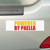 Aangedreven door Paella Bumpersticker (Op auto)